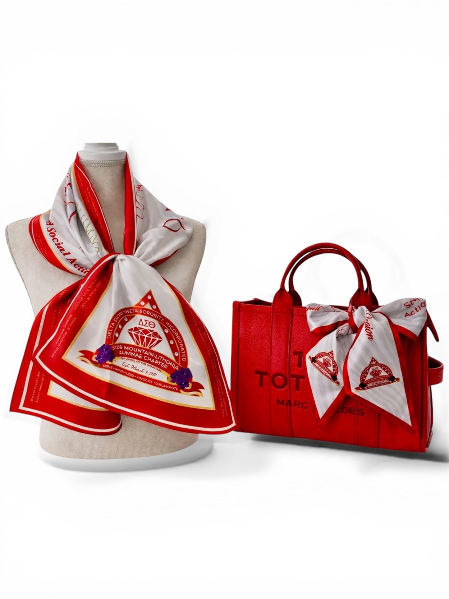 The Alpha Chi Chapter Scarf & Twilly Bundle