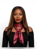 The DST Crimson Zebra Stole Scarf