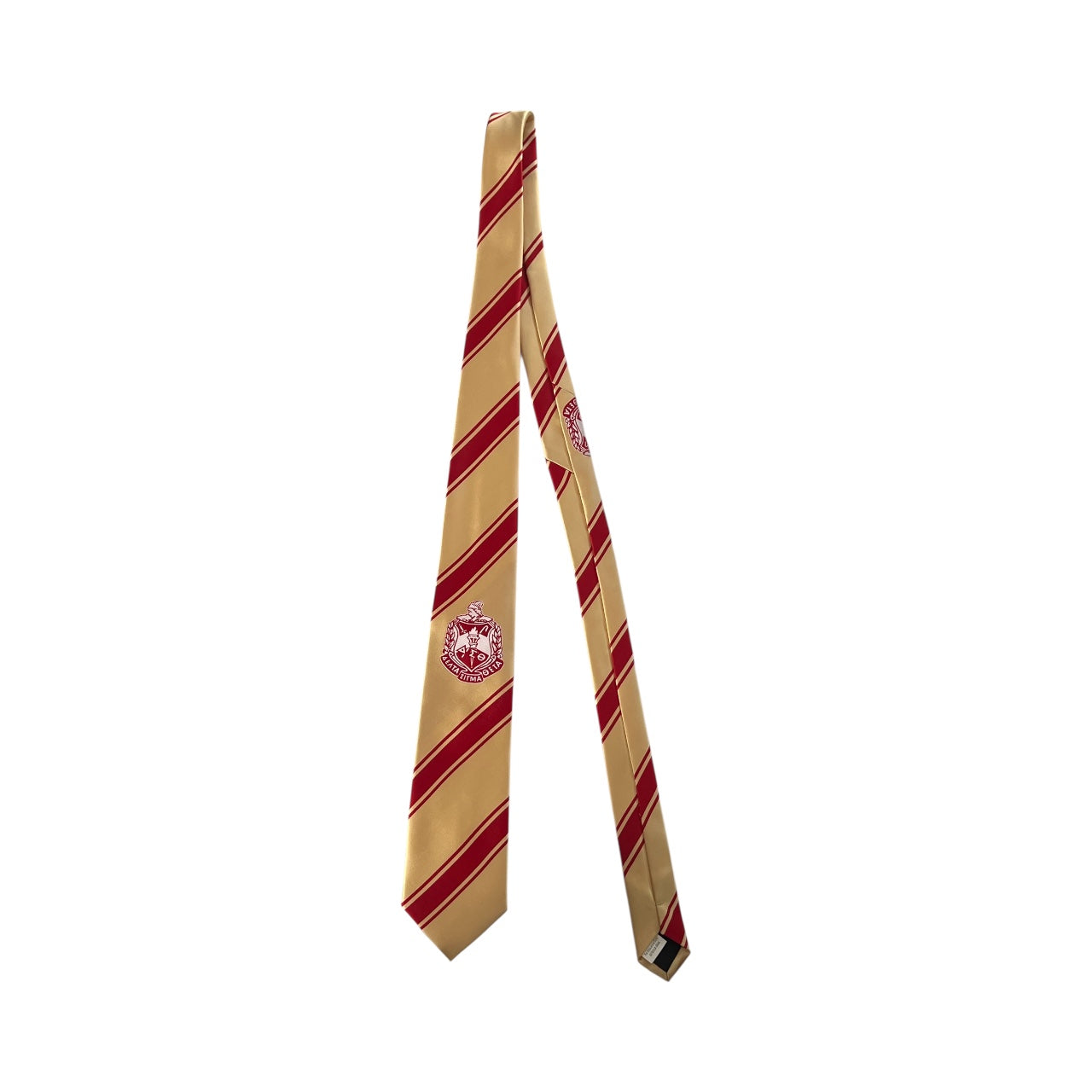The DST Heritage Stripe Necktie – Gold & Crimson