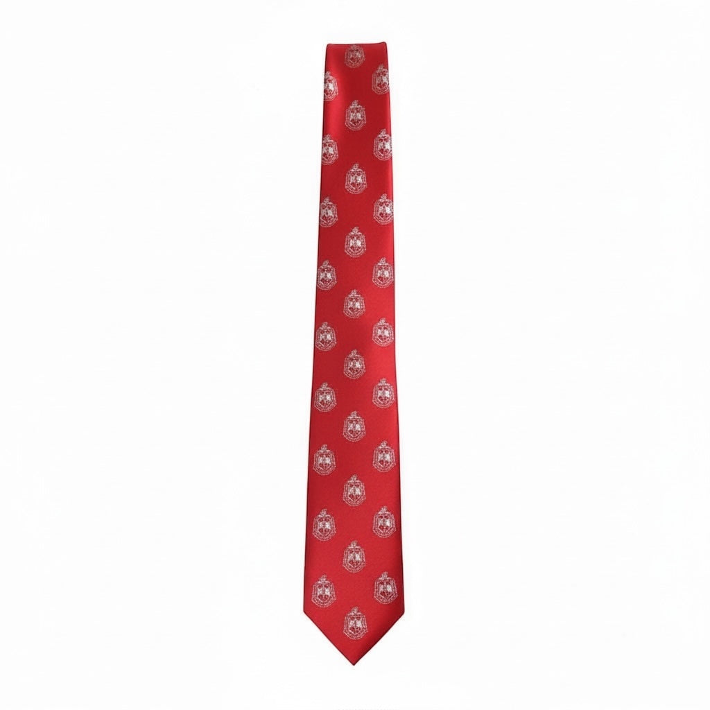 The DST Crest Classic Necktie – Crimson