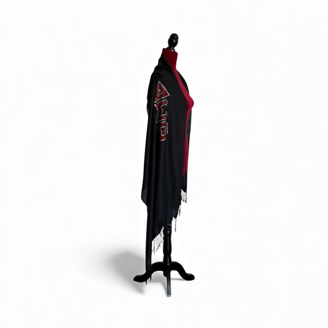 The Crimson Legacy Shawl - Black