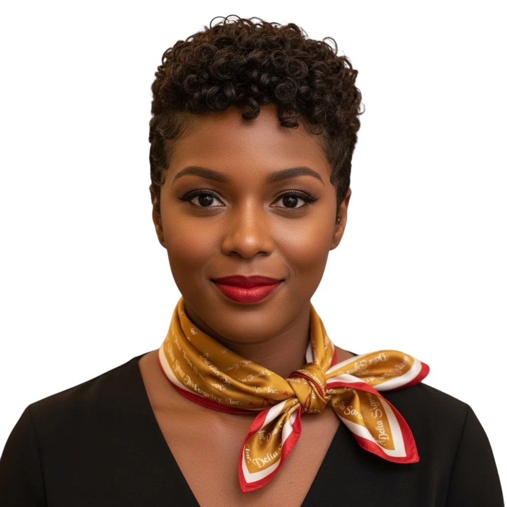 The DST Golden Soror Square Scarf