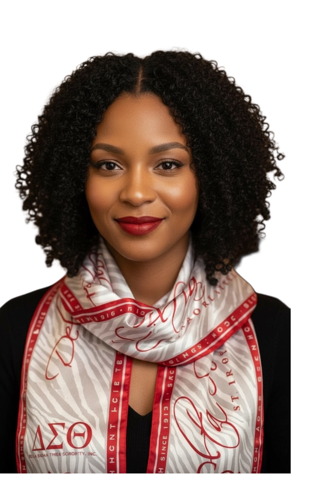 The Crimson Signature Zebra Stole Scarf — 1913 Edition