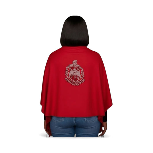 The Crimson Crest Shawl