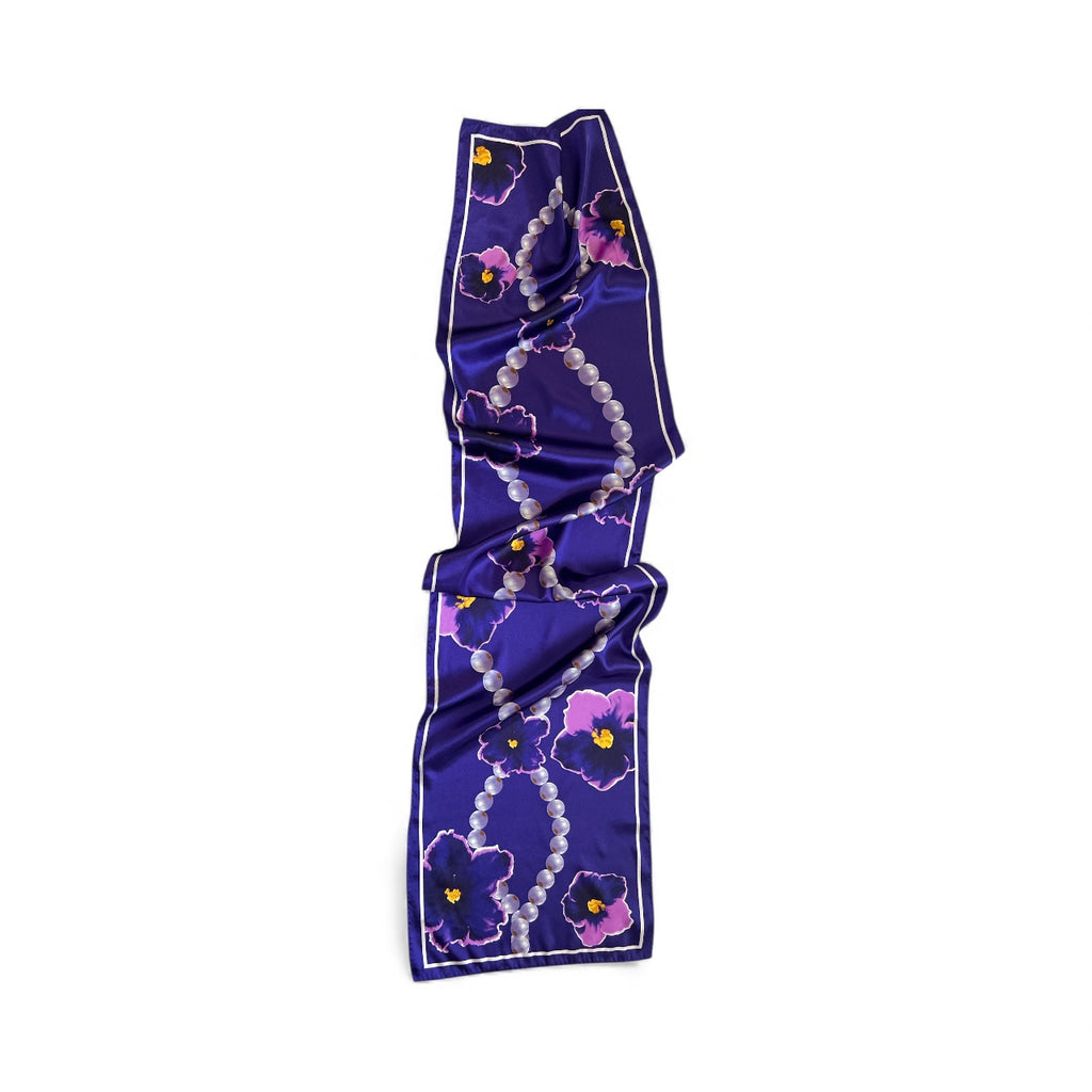 The Violets & Pearls Stole Scarf