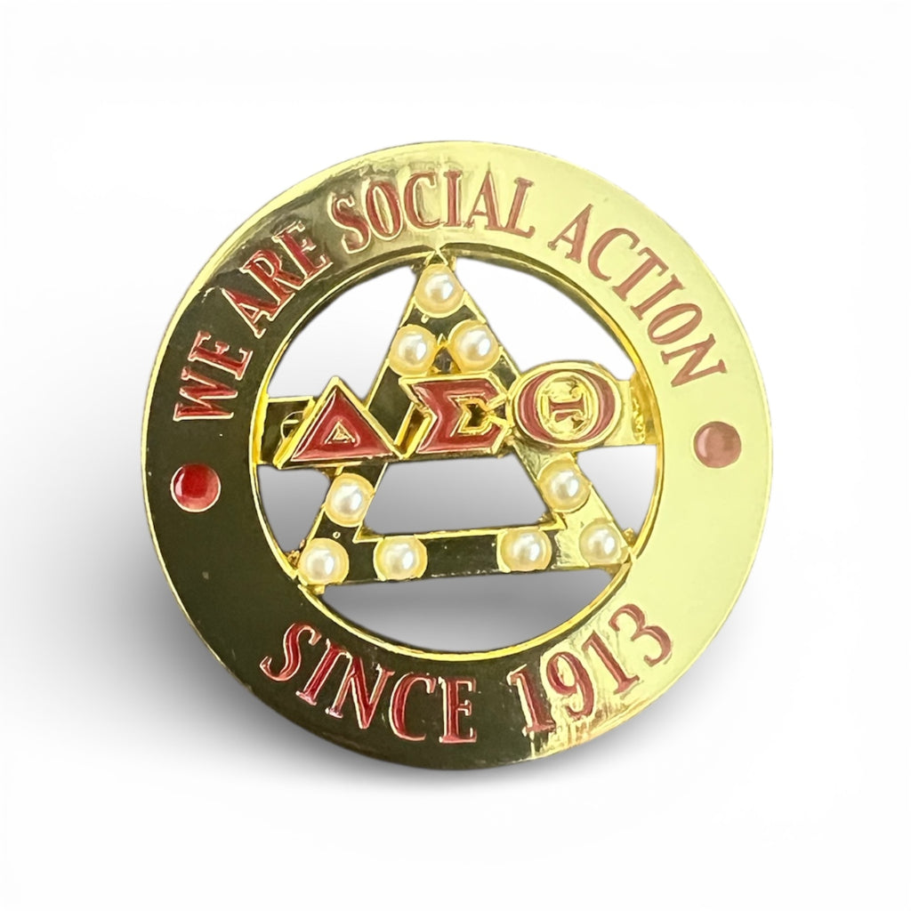 We Are Social Change DST Brooche (Gold)