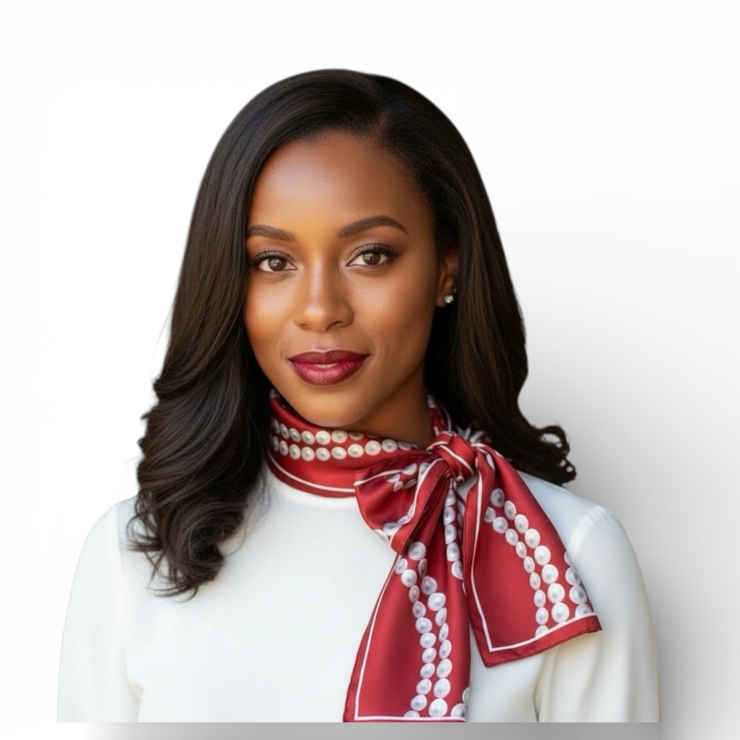 The Pearl Legacy Stole – Crimson Pearl